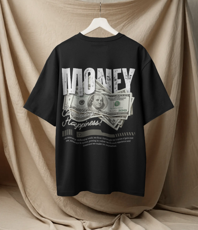 Cash Flow Culture: Hustle, Earn, Repeat Terry Oversized Tee